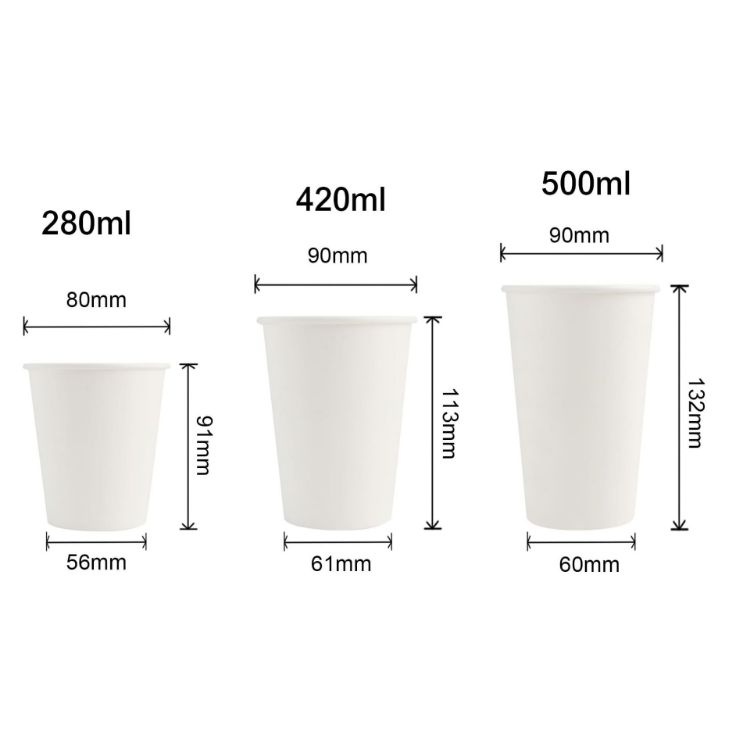 Picture of Custom Disposable Single Wall Paper Cups