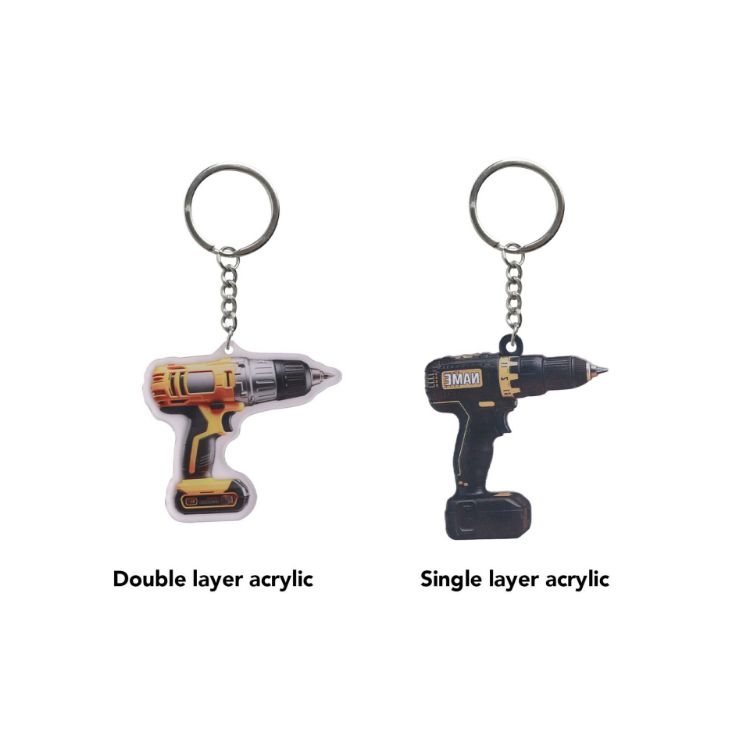 Picture of Custom Shape Acrylic Keyring