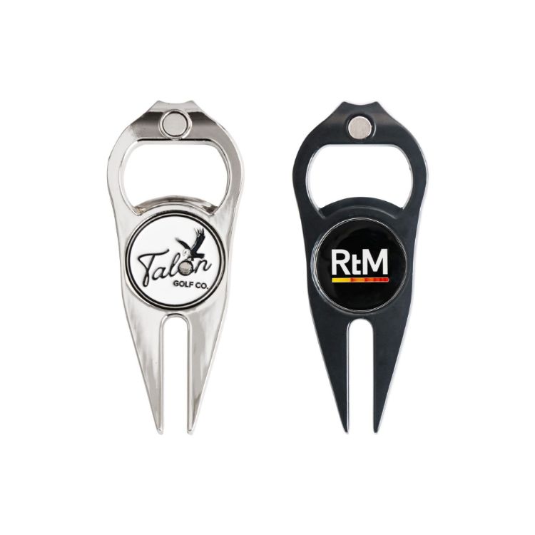 Picture of Golf Divot with Ball Marker and Bottle Opener