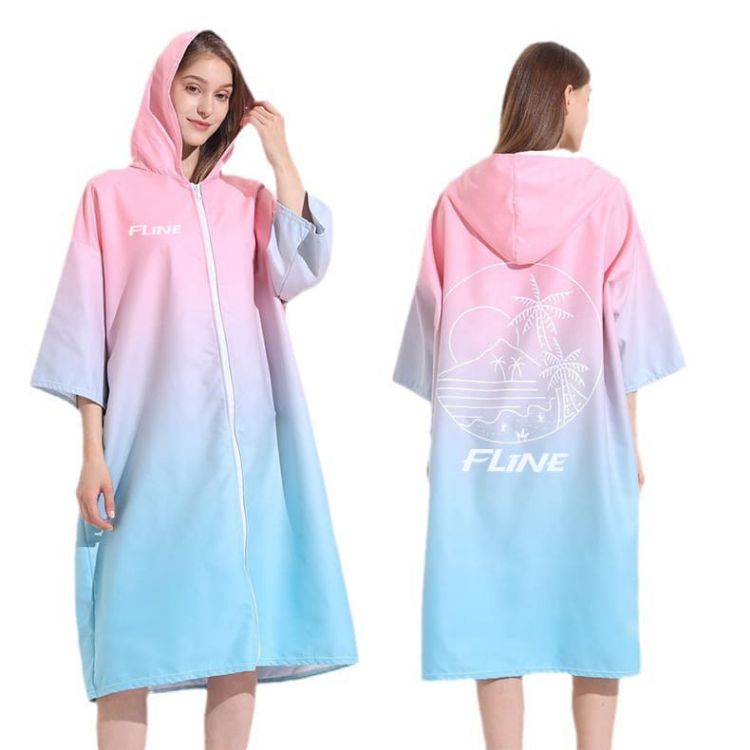 Picture of 100%Microfibre Sublimation Hooded Change Towel with Zip