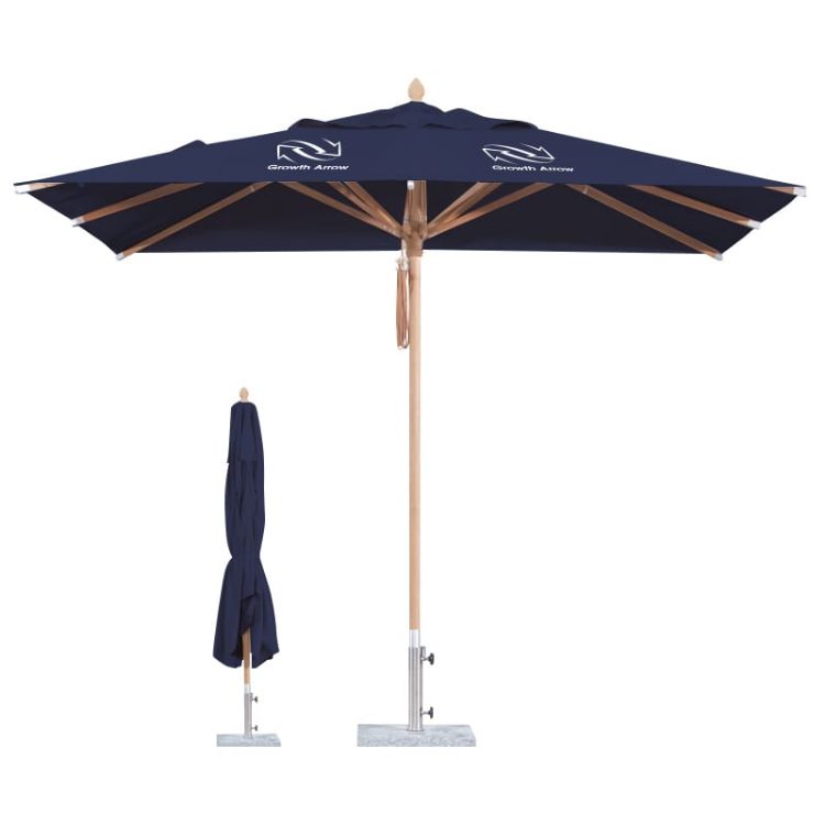 Picture of 2x2m Wind-resistant Square Stock Colour Outdoor Umbrella