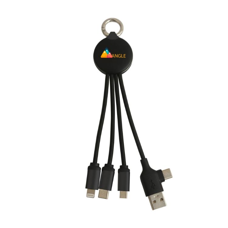 Picture of Round Shaped Light Up Multi Charging Cable