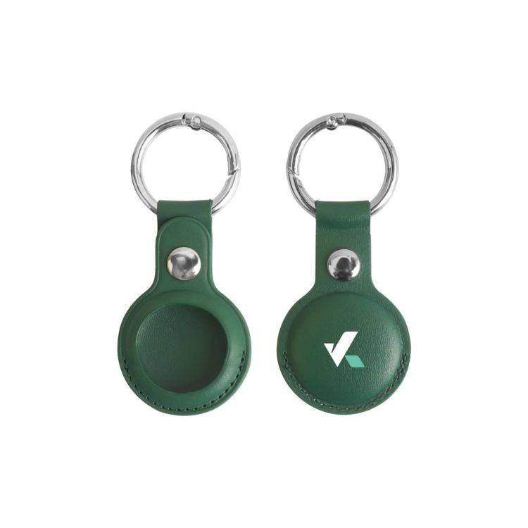 Picture of PU Leather AirTag Holder with Keyring
