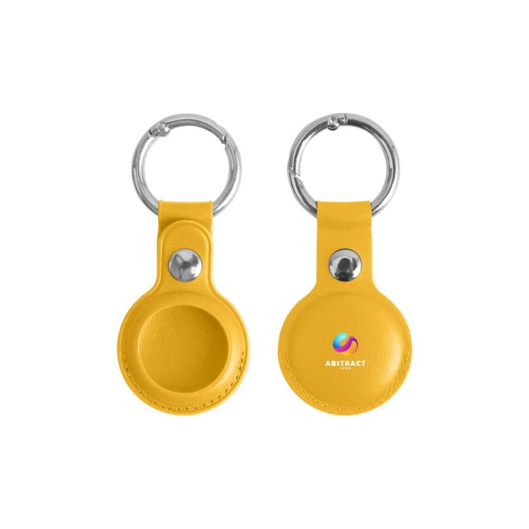 Picture of PU Leather AirTag Holder with Keyring