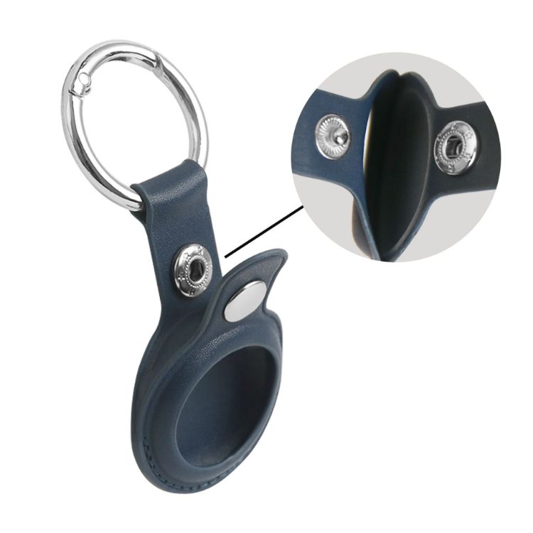 Picture of PU Leather AirTag Holder with Keyring