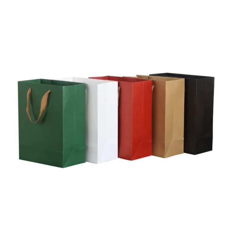 Picture of Large Crosswise Paper Bag with Fabric Flat Handle(320 x 250 x 110mm)