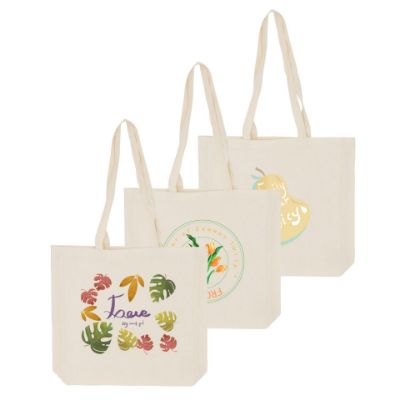 Show details for 170gsm Long Handle Calico Bag with Gusset Picture of 170gsm Long Handle Calico Bag with Gusset
