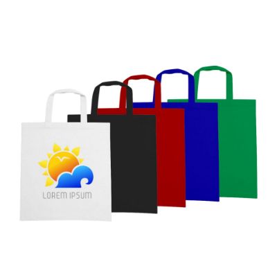 Show details for 170gsm Short Handle Cotton Bag Picture of 170gsm Short Handle Cotton Bag