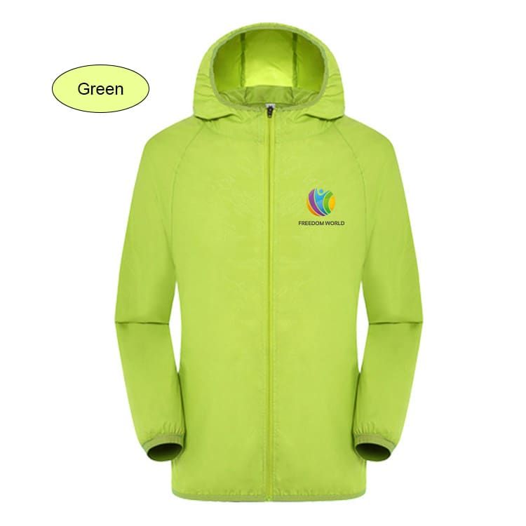 Picture of Unisex Adult 100% Polyester Jacket with Sun Protection and Hood