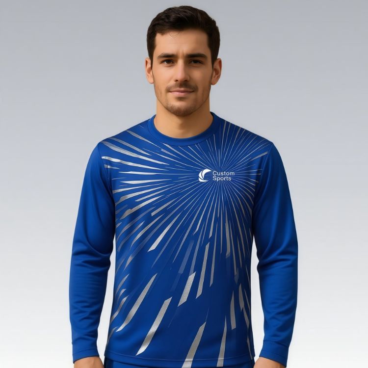 Picture of 100% Poly Milk Silk Sublimated Basic Long Sleeves Shirt