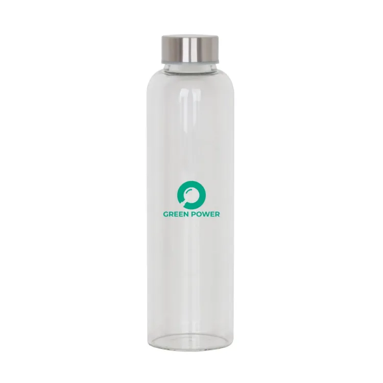 Picture of 550ml Glass Drink Bottle with Stainless steel Lid