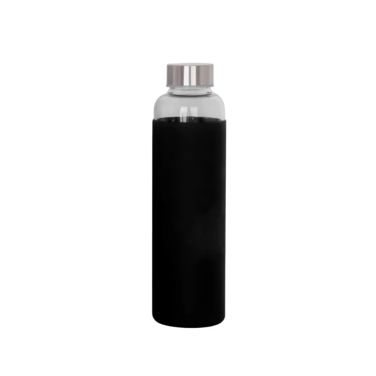 Picture of 550ml Glass Drink Bottle with Stainless steel Lid