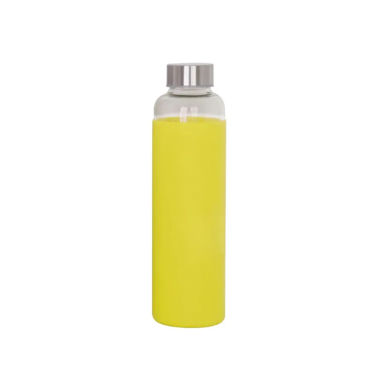 Picture of 550ml Glass Drink Bottle with Stainless steel Lid