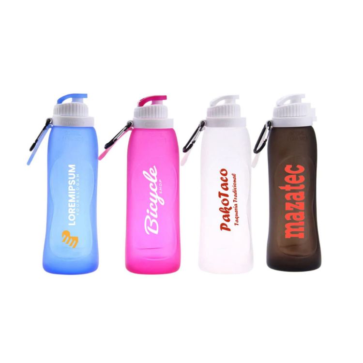 Picture of 500ml Collapsible Silicone Drink Bottle