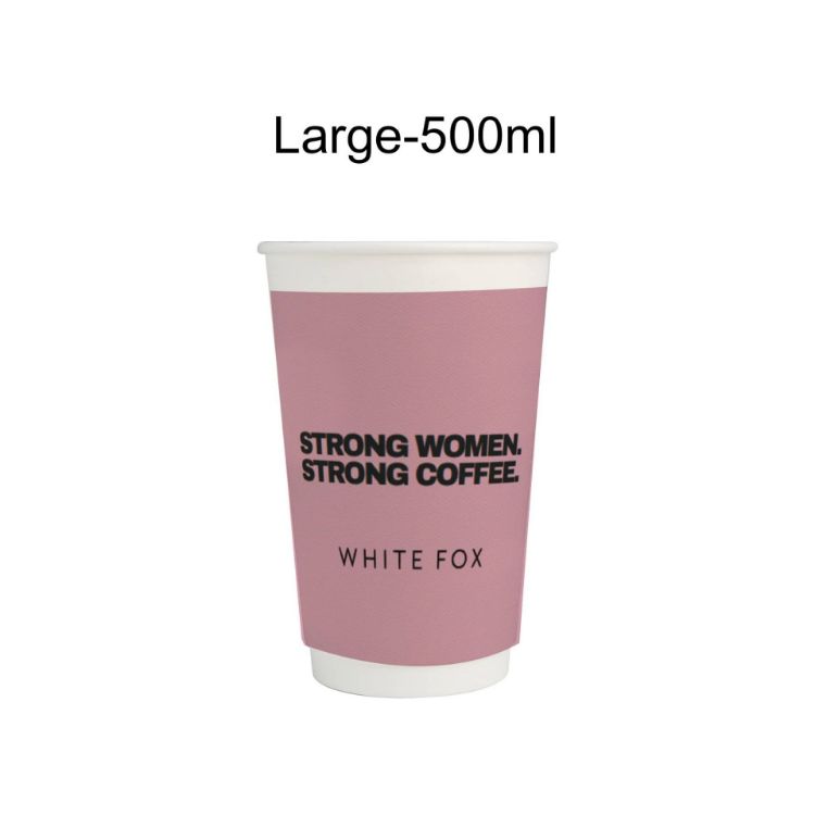 Picture of Home Compostable Aqueous Double Wall Paper Cups