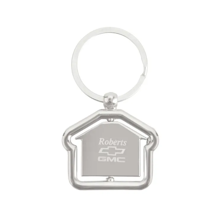 Picture of Spinning House Metal Keyring