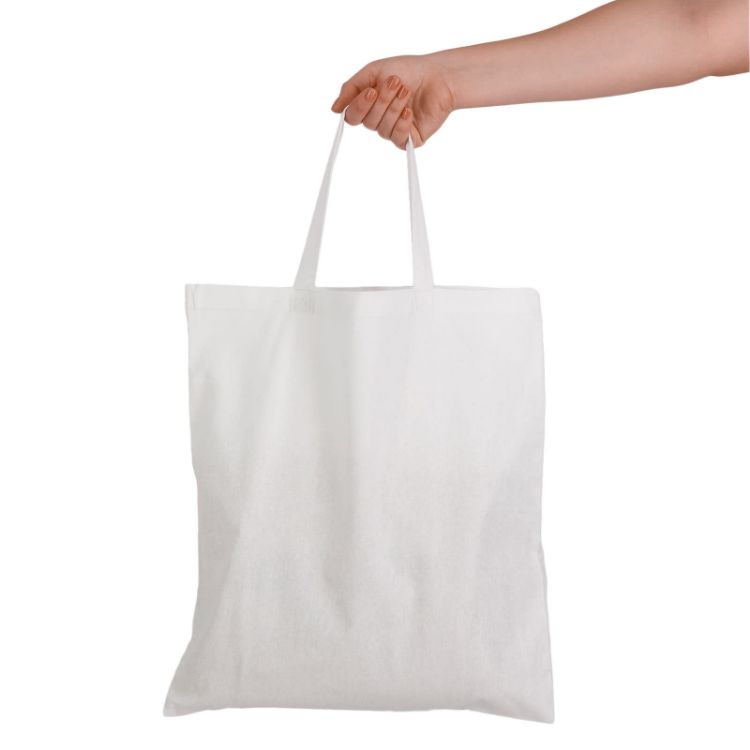 Picture of Coloured Cotton Short Handle Tote Bag