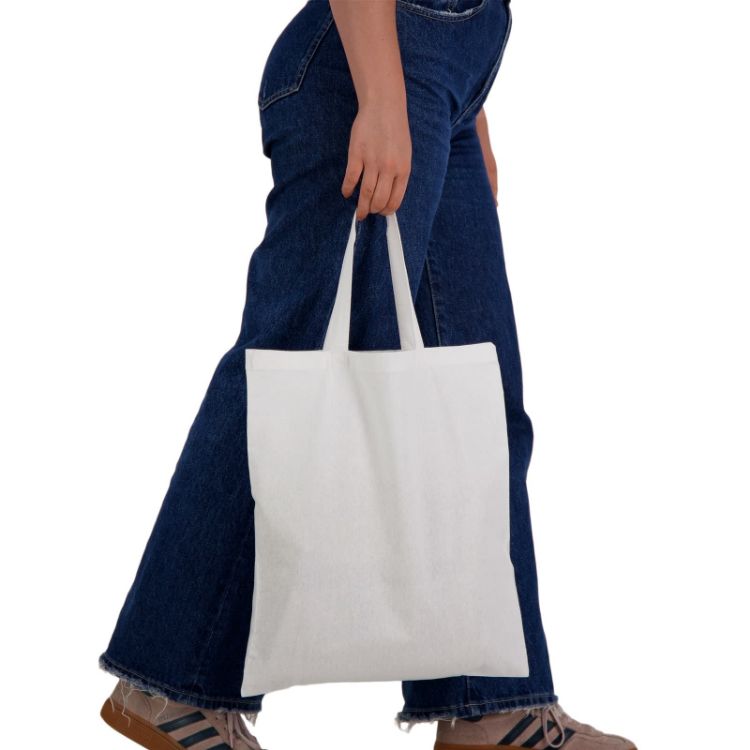 Picture of Coloured Cotton Short Handle Tote Bag