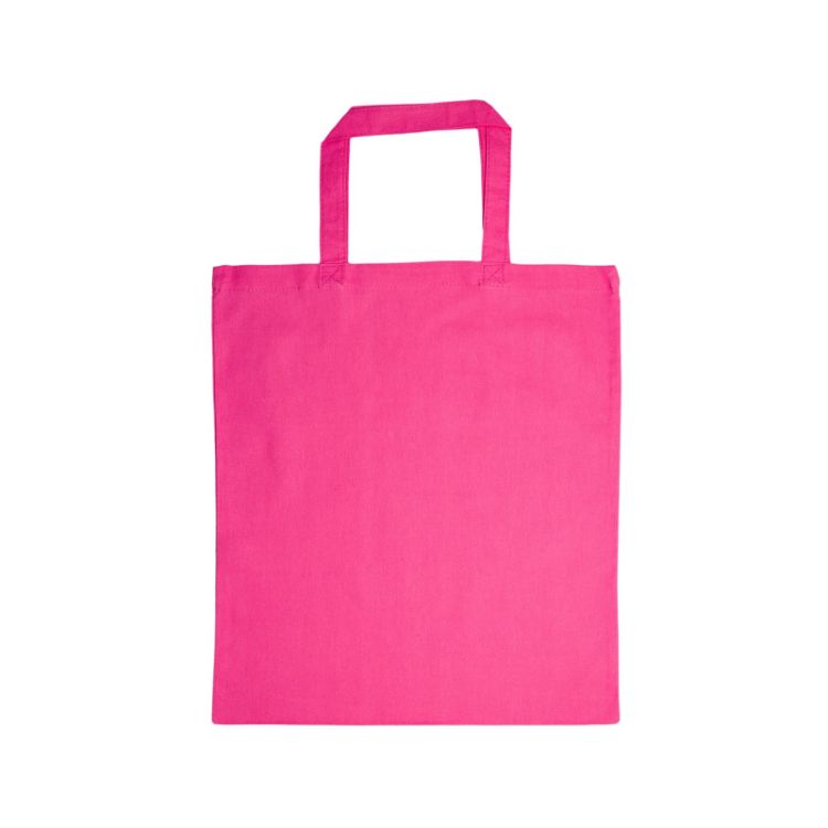 Picture of Coloured Cotton Short Handle Tote Bag