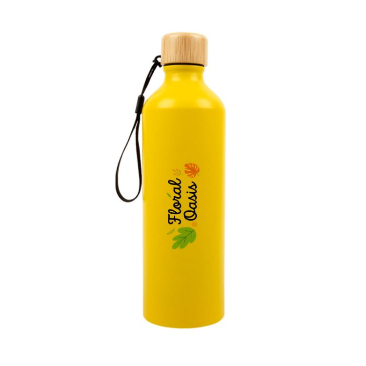 Picture of Gelato Aluminium Bottle with Bamboo Lid