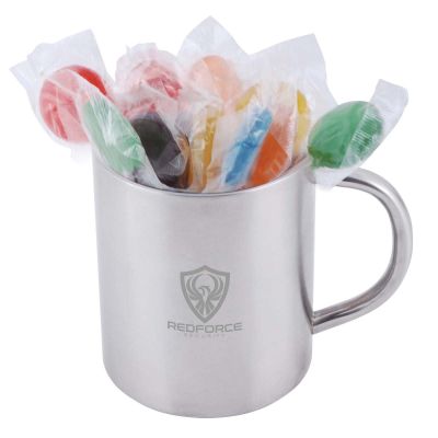 Show details for Assorted Colour Lollipops in Java Mug Picture of Assorted Colour Lollipops in Java Mug