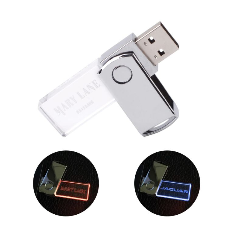 Picture of Swivel Crystal Flash Drive