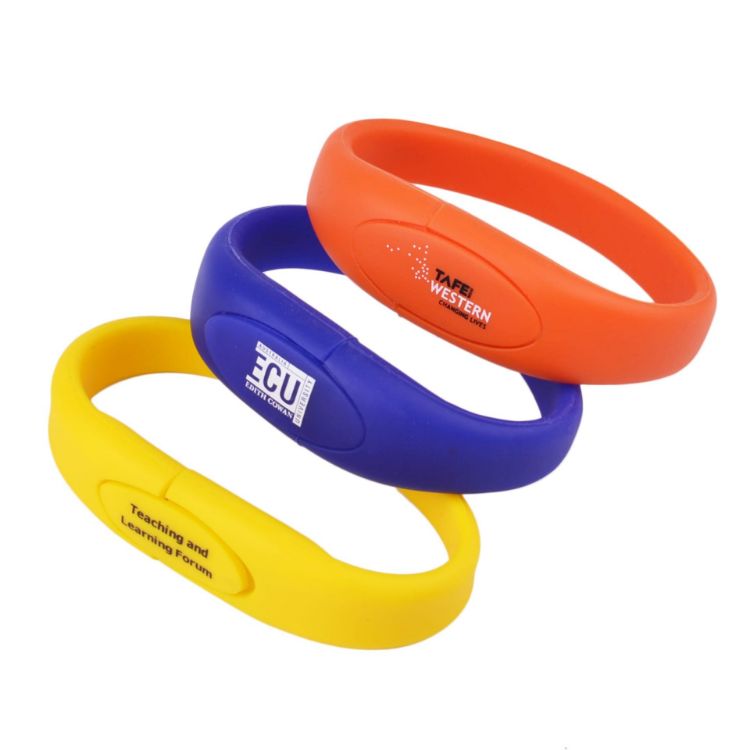 Picture of Oval Silicone Wristband Flash Drive