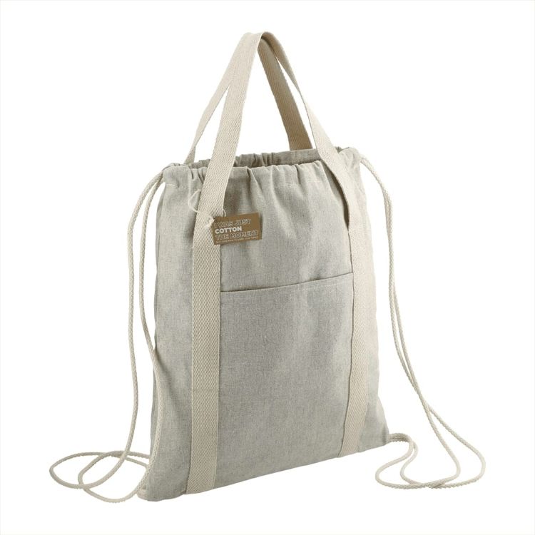 Picture of Repose Recycled Cotton Drawstring Bag