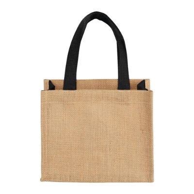 Show details for Mini Jute Gift Tote 4L Picture of Mini Jute Gift Tote 4L