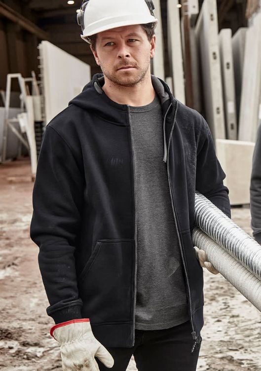 Picture of Unisex Zip Front Multi-Pocket Hoodie