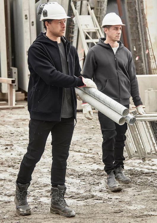 Picture of Unisex Zip Front Multi-Pocket Hoodie