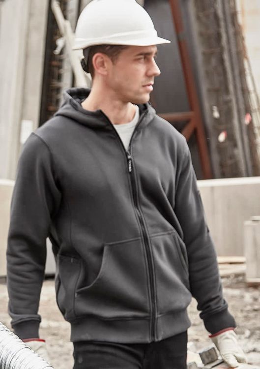 Picture of Unisex Zip Front Multi-Pocket Hoodie