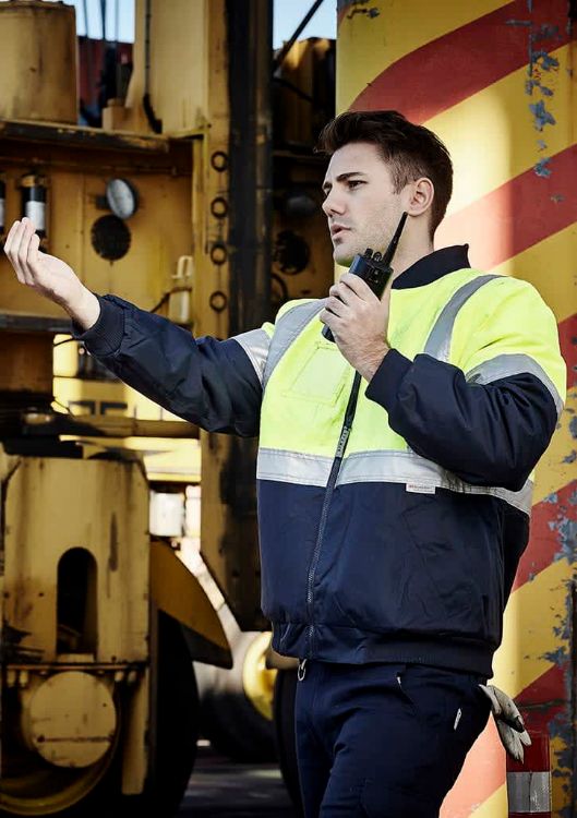 Picture of Mens Hi Vis Quilted Flying Jacket