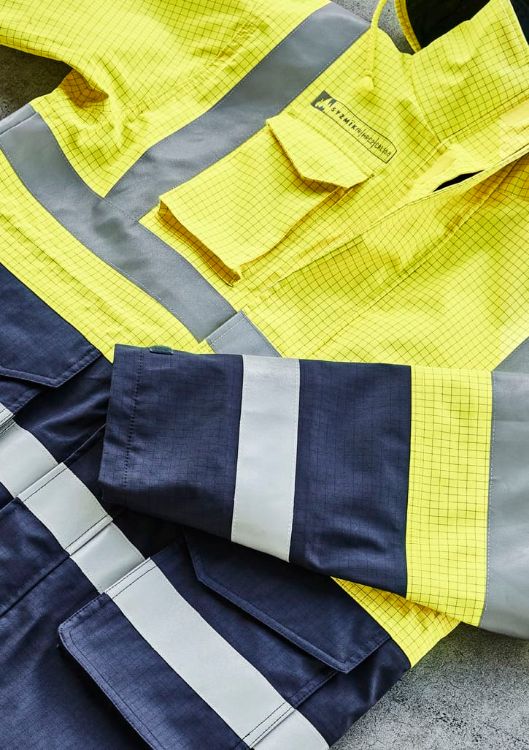 Picture of Mens Orange Flame Arc Rated Antistatic Waterproof Jacket