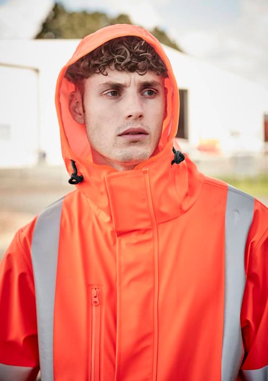 Picture of Mens Hi Vis X Back Heavy Duty Waterproof Jacket