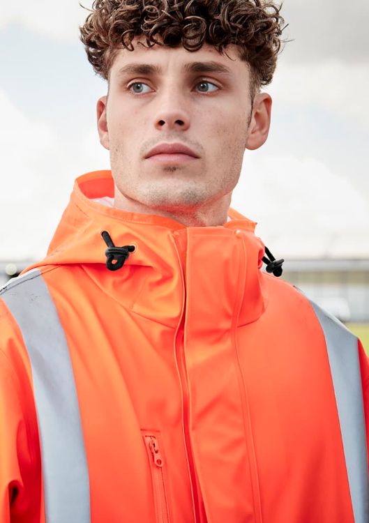 Picture of Mens Hi Vis X Back Heavy Duty Waterproof Jacket