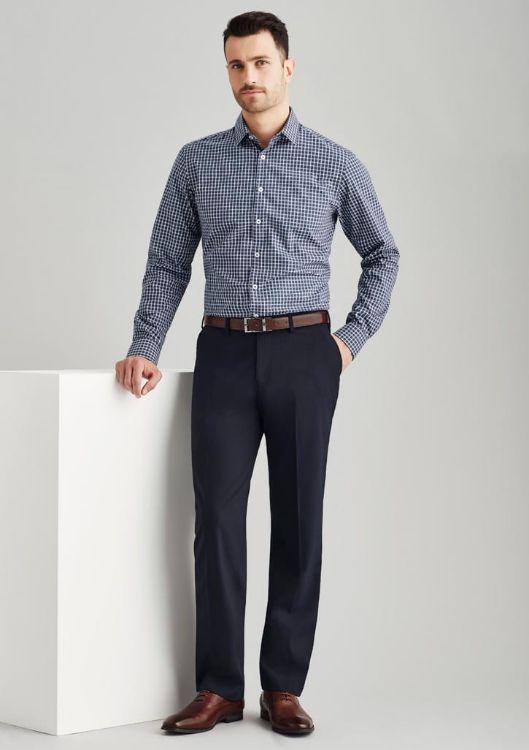 Picture of Mens Comfort Wool Stretch Flat Front Pant