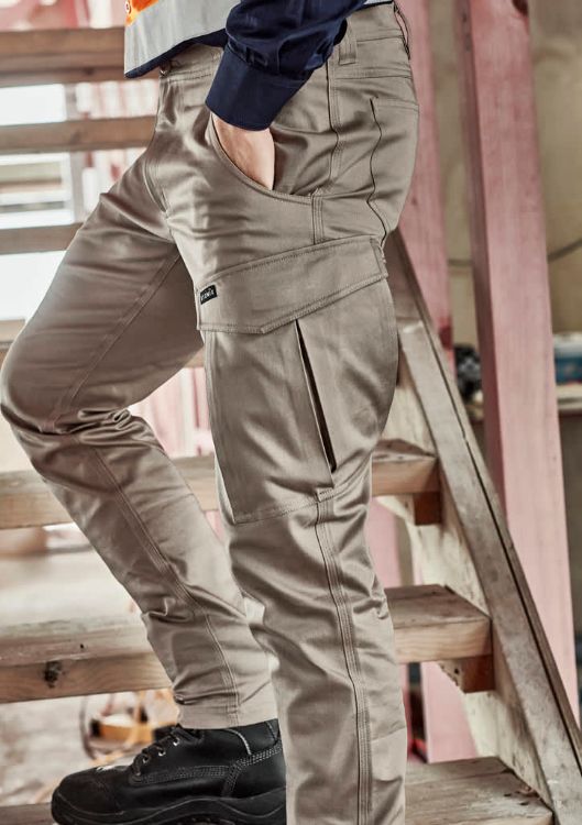 Picture of Mens Essential Basic Stretch Cargo Pant