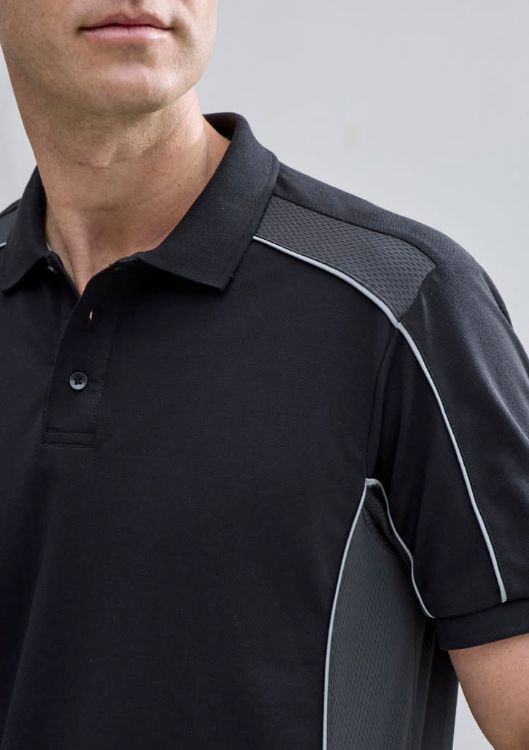 Picture of Unisex Grid Short Sleeve Polo