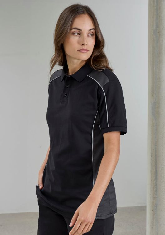 Picture of Unisex Grid Short Sleeve Polo