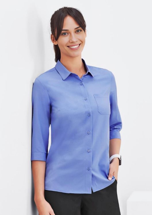 Picture of Womens Florence Plain 3/4 Sleeve Shirt