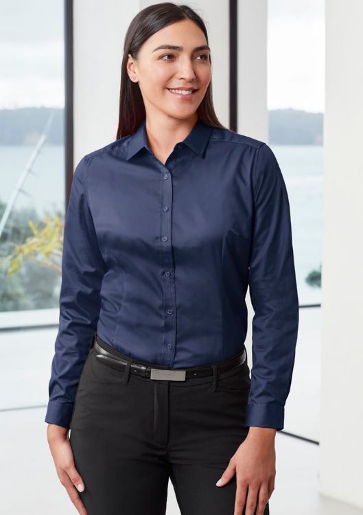Picture of Ladies Dalton Long Sleeve Shirt