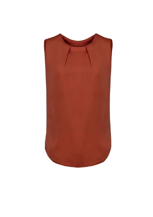 Picture of Womens Estelle Sleeveless Pleat Detail Blouse