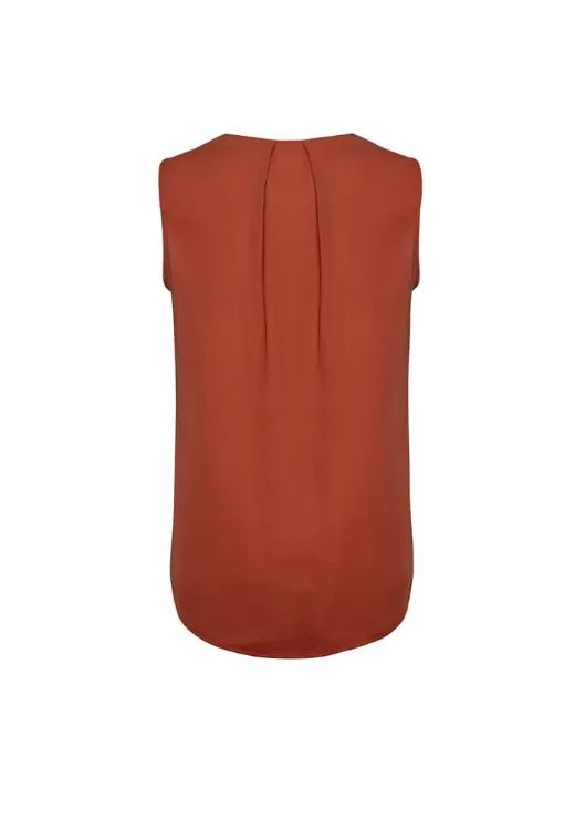 Picture of Womens Estelle Sleeveless Pleat Detail Blouse