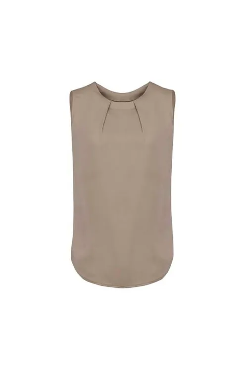 Picture of Womens Estelle Sleeveless Pleat Detail Blouse