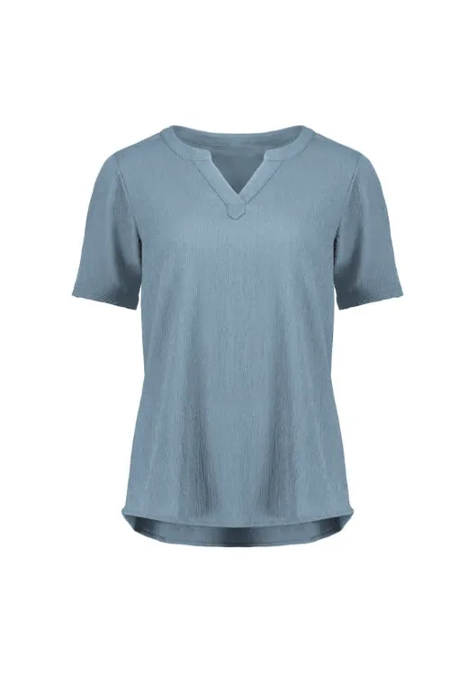 Picture of Womens Ruche Short Sleeve Blouse
