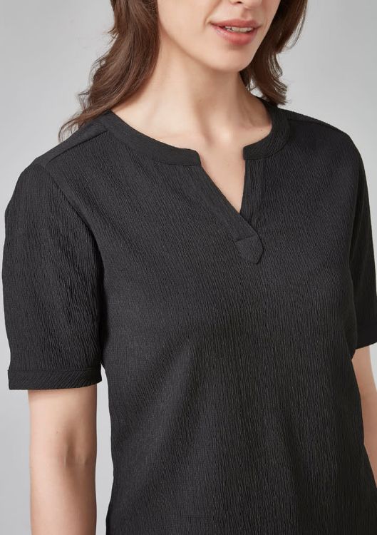 Picture of Womens Ruche Short Sleeve Blouse
