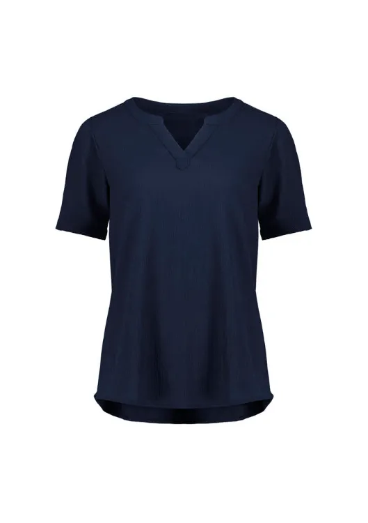 Picture of Womens Ruche Short Sleeve Blouse