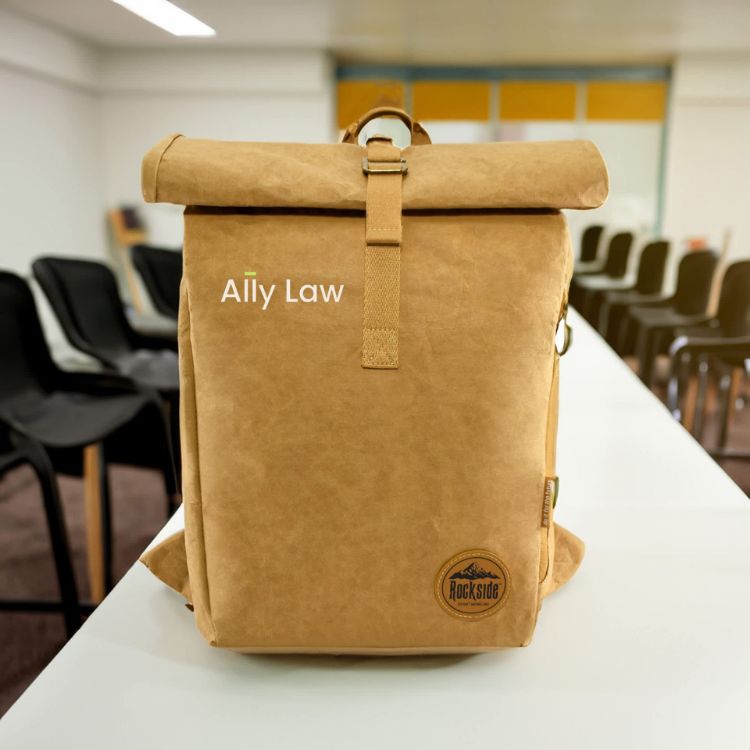Picture of Green Leaf Kraft Paper Laptop Backpack