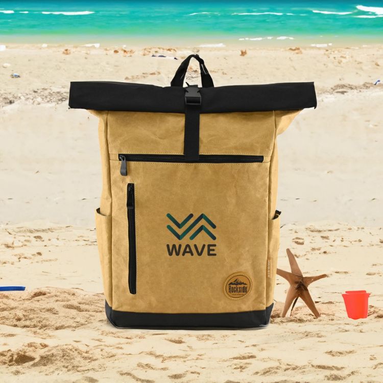 Picture of Seaside Kraft Paper Laptop Backpack